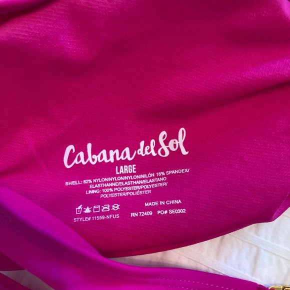 Cabana del Sol Hot Pink Bikini - NWT - Picture 7 of 10